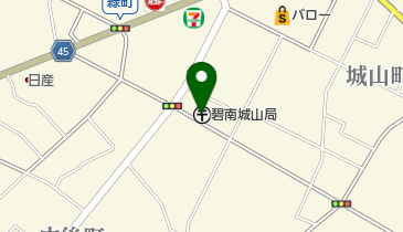 碧南城山郵便局の地図画像