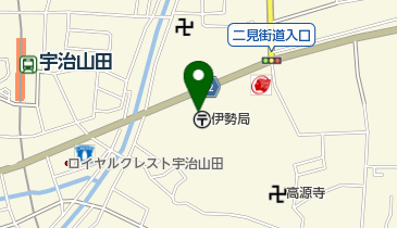 伊勢郵便局の地図画像