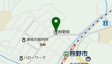 熊野郵便局の地図画像