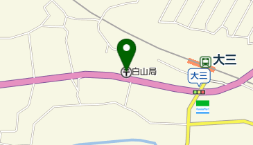 白山郵便局の地図画像