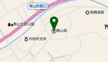 青山郵便局の地図画像