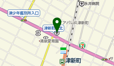 津新町郵便局の地図画像