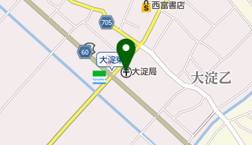 大淀郵便局の地図画像