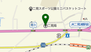 二見郵便局の地図画像
