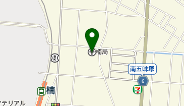 楠郵便局の地図画像