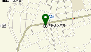 伊勢辻久留郵便局の地図画像