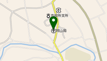 阿山郵便局の地図画像