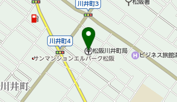 松阪川井町郵便局の地図画像