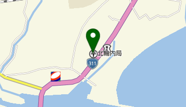 北輪内郵便局の地図画像