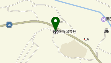 榊原温泉郵便局の地図画像