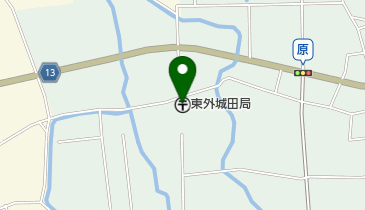 東外城田郵便局の地図画像