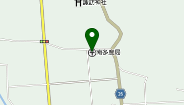 南多度郵便局の地図画像