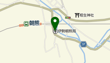 伊勢朝熊郵便局の地図画像