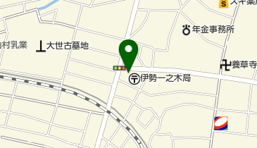 伊勢一之木郵便局の地図画像