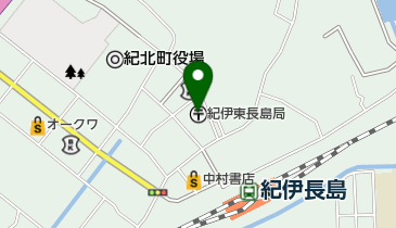紀伊東長島郵便局の地図画像