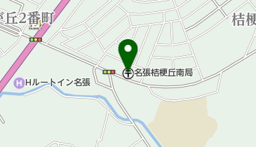 名張桔梗丘南郵便局の地図画像