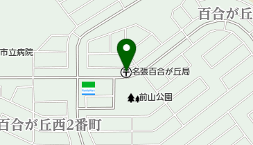 名張百合が丘郵便局の地図画像