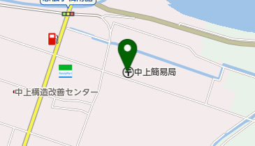 中上簡易郵便局の地図画像