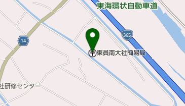 東員南大社簡易郵便局の地図画像