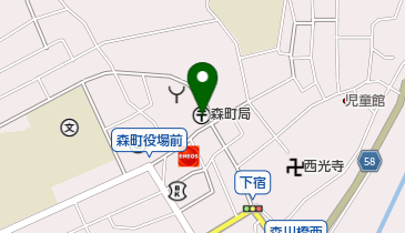 森町郵便局の地図画像