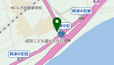 興津郵便局の地図画像