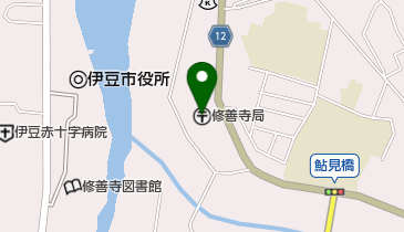 修善寺郵便局の地図画像
