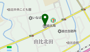 由比郵便局の地図画像