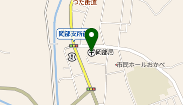 岡部郵便局の地図画像