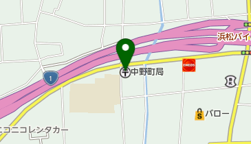 中野町郵便局の地図画像
