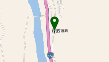 西渡郵便局の地図画像