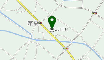 大井川郵便局の地図画像