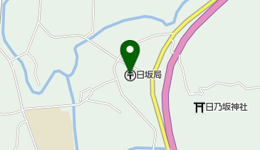 日坂郵便局の地図画像