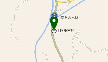 上阿多古郵便局の地図画像