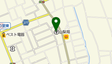 山梨郵便局の地図画像