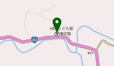 清沢郵便局の地図画像