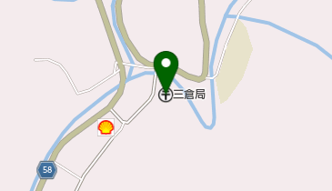 三倉郵便局の地図画像