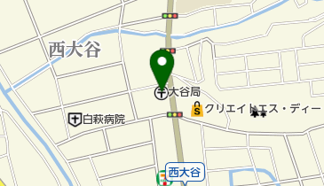 大谷郵便局の地図画像