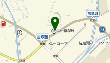 浜松富塚郵便局の地図画像