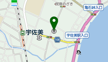 宇佐美郵便局の地図画像