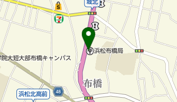 浜松布橋郵便局の地図画像