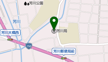 芳川郵便局の地図画像