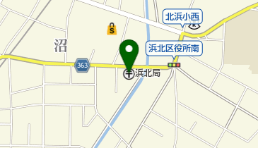 浜北郵便局の地図画像