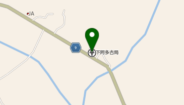 下阿多古郵便局の地図画像