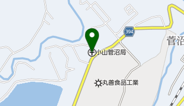 小山菅沼郵便局の地図画像