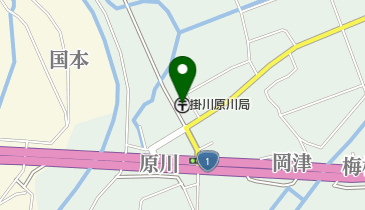 掛川原川郵便局の地図画像