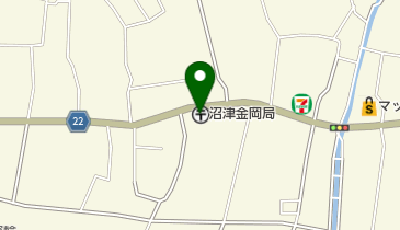 沼津金岡郵便局の地図画像