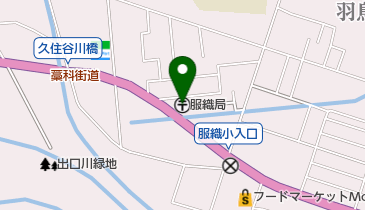 服織郵便局の地図画像