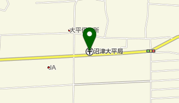 沼津大平郵便局の地図画像