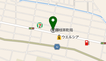 藤枝茶町郵便局の地図画像