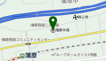 蒲原中郵便局の地図画像